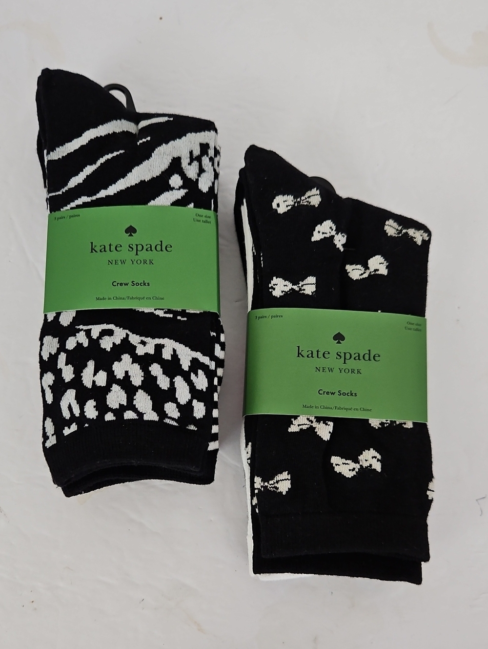 Kate Spade NY 3pk Crew Socks - Choose 1 Set